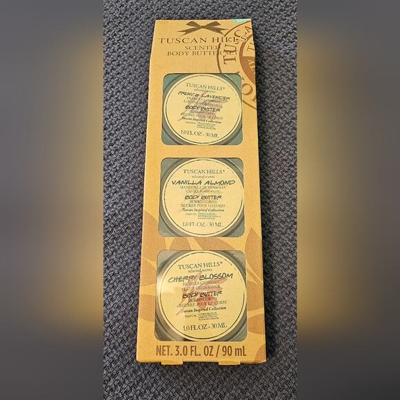 New 3 Tuscan Hills Scented Body Butter Set - Picture 1 of 5